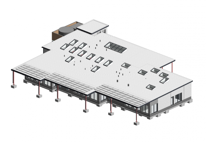 3D architectural plan for a nursery building